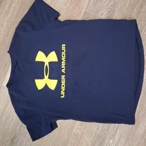 Underarmour boys t shirt size YXS navy blue